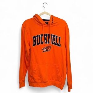 Colosseum Bucknell Bison Arch & Logo 3.0 Orange Pullover Hoodie Mens Size Medium